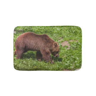 Tapis De Bain Gros ours brun marchant