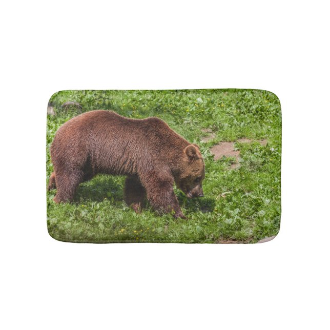 Tapis De Bain Gros ours brun marchant (Devant)