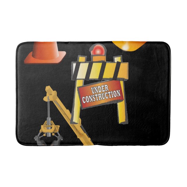 Tapis De Bain grotte homme en construction salle de bain (Devant)