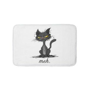 Tapis De Bain GRUMPY CAT - Drôle Meh Cat - Crazy Cat Lady Cadeau