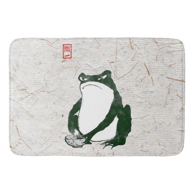 Tapis De Bain Grumpy Grenouille japonaise crapaud 19ème siècle (Devant)