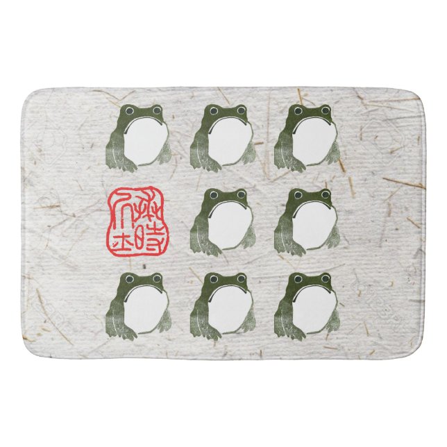 Tapis De Bain Grumpy Grenouille japonaise crapaud 19ème siècle (Devant)