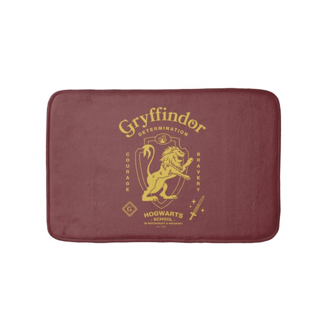 Tapis De Bain GRYFFINDOR™ Détermination Courage Bravoure Armoiri (Devant)