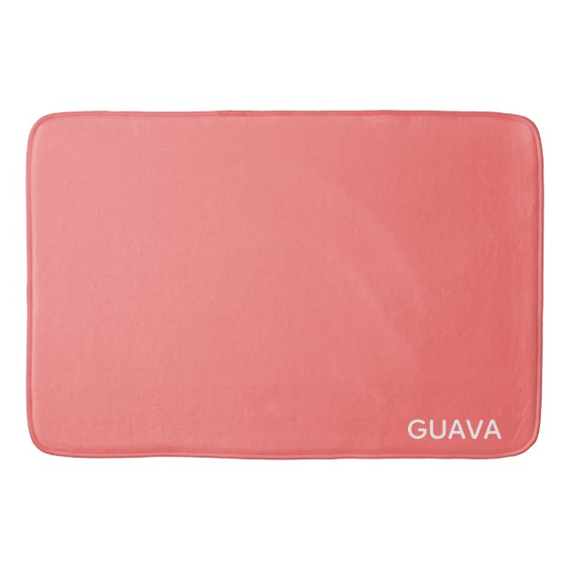 Tapis De Bain Guava pink color name (Devant)