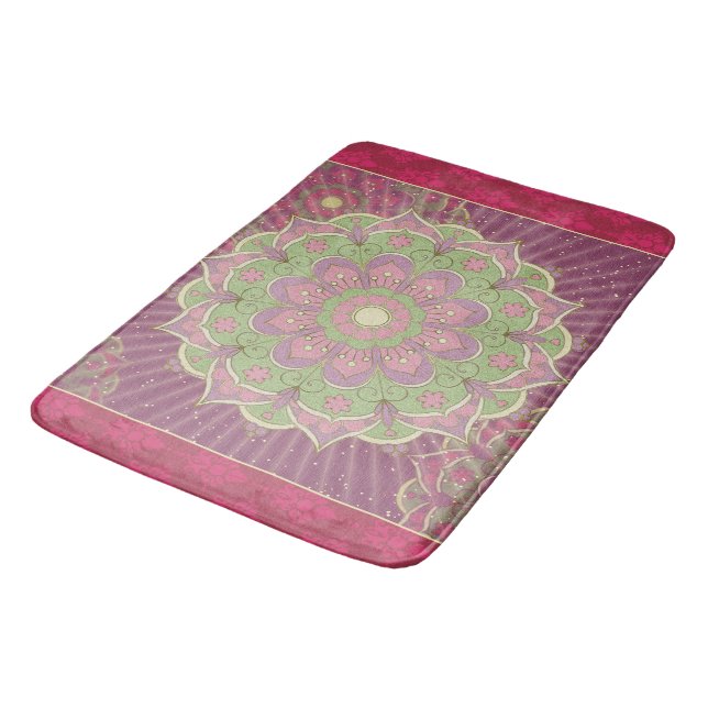 Tapis De Bain Guérison Mandala - Bathmat (Angle)