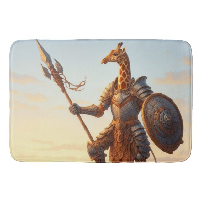 Tapis De Bain Guerrier de girafe (Devant)