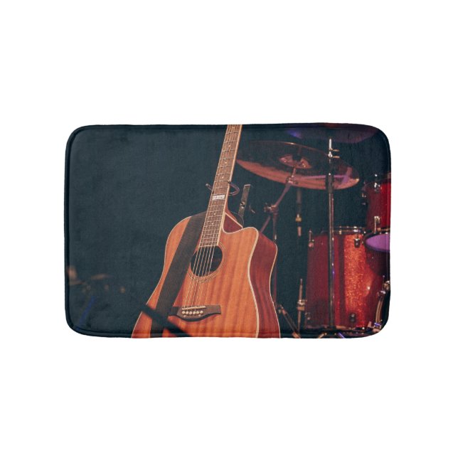 Tapis De Bain Guitare acoustique cool (Devant)