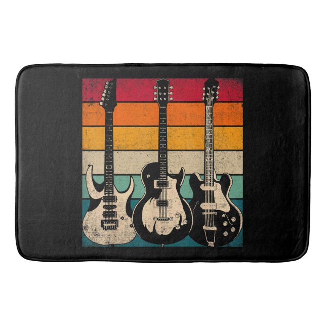 Tapis De Bain Guitare rétro (Devant)