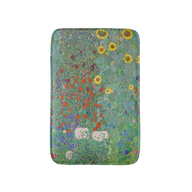 Tapis De Bain Gustav Klimt - Jardin de campagne avec tournesols (Devant (Vertical))
