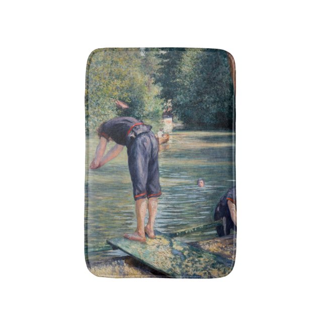 Tapis De Bain Gustave Caillebotte - Bathers, Banque des Yerres (Devant (Vertical))