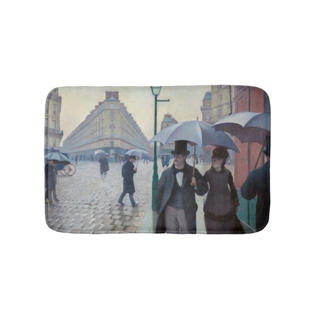 Tapis De Bain Gustave Caillebotte - Rue de Paris ; Temps de plui (Devant)