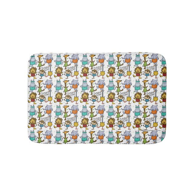 Tapis De Bain Gymnase Jungle Exercice Animaux (Devant)