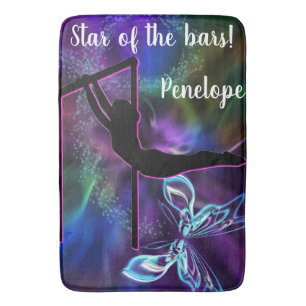 Tapis De Bain Gymnastique Papillon étoile des Bars Personnalisé