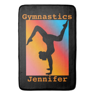 Tapis De Bain Gymnastique Poignée Mat de Bain avec Nom de Gymnas