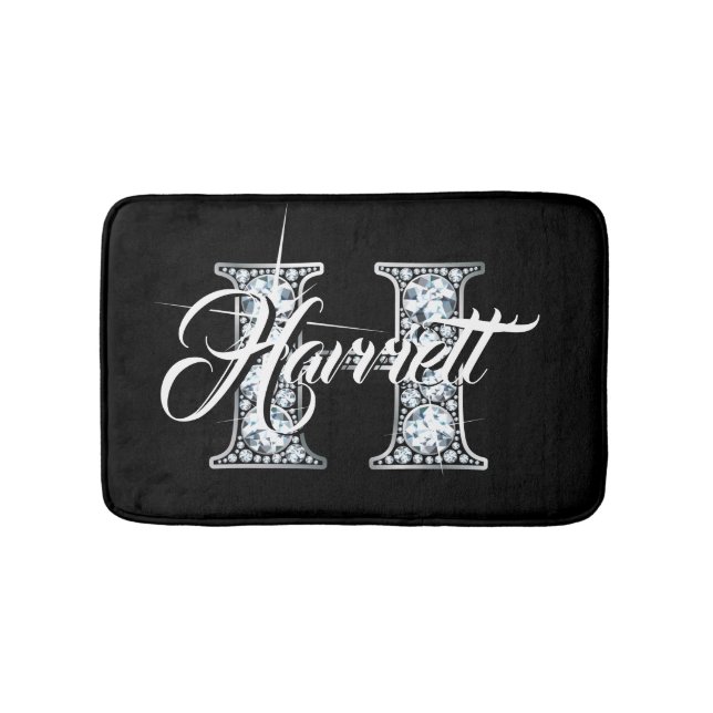 Tapis De Bain H Faux Diamond Monogramme (Devant)