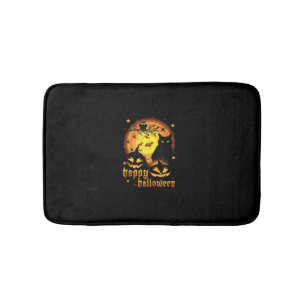 Tapis De Bain Halloween avec la lune Citrouille chauves-souris a