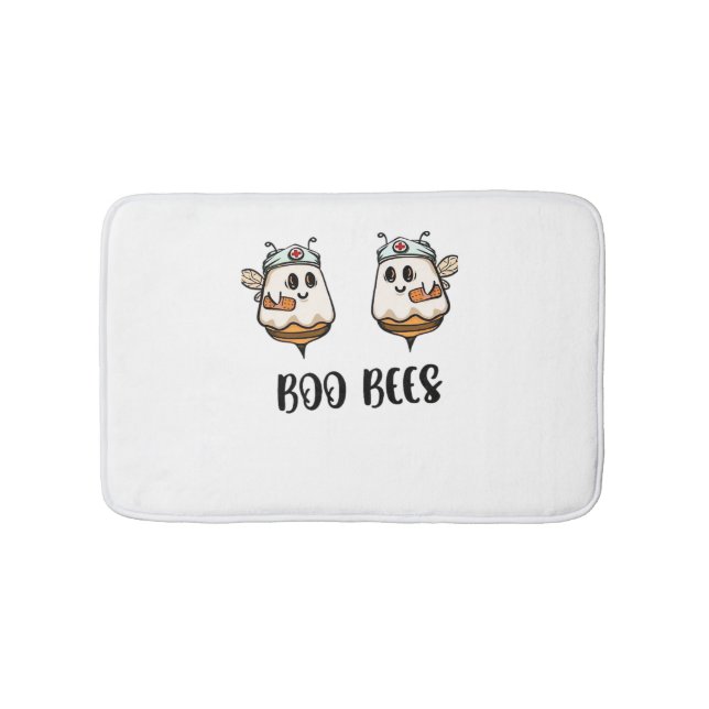 Tapis De Bain Halloween Boo Bees Infirmière T-shirt classique (Devant)