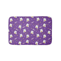 Halloween Cat Ghost Bath Mat