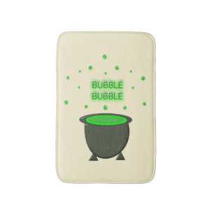 Tapis De Bain Halloween Cauldron et Bubbling Green Brew