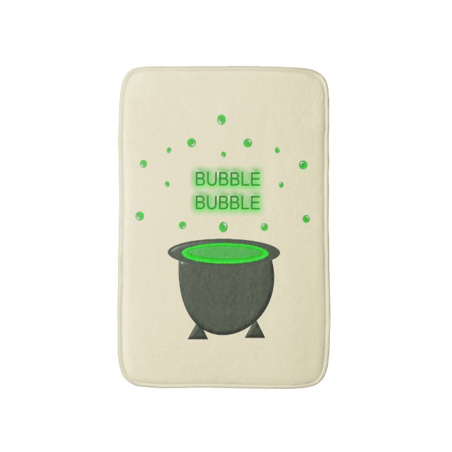 Tapis De Bain Halloween Cauldron et Bubbling Green Brew (Devant (Vertical))