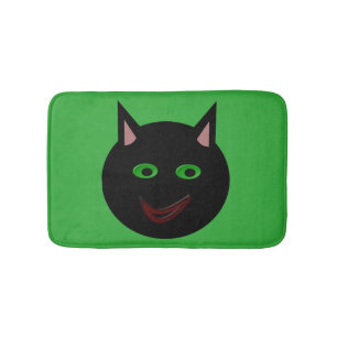 Tapis De Bain Halloween Chat noir Mat