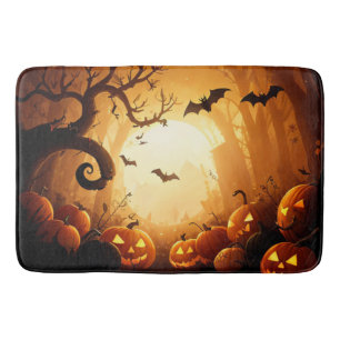 Tapis De Bain Halloween/chauve-souris/Citrouille/automne