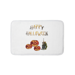 Tapis De Bain Halloween citrouille