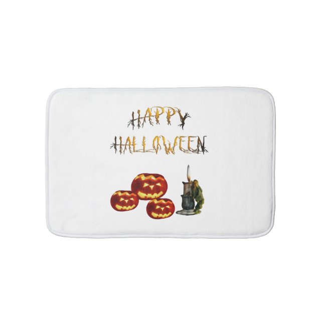 Tapis De Bain Halloween citrouille (Devant)