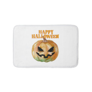 Tapis De Bain Halloween - Citrouille