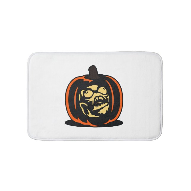 Tapis De Bain Halloween citrouille (Devant)