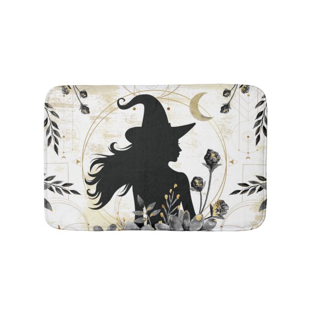 Tapis De Bain Halloween contemporain moderne sorcière 3 (Devant)