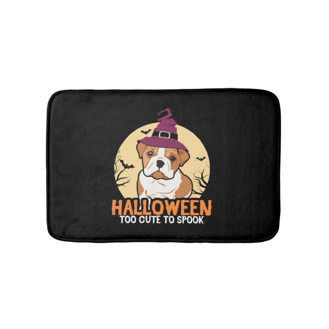 Tapis De Bain Halloween Cute Bulldog (Devant)