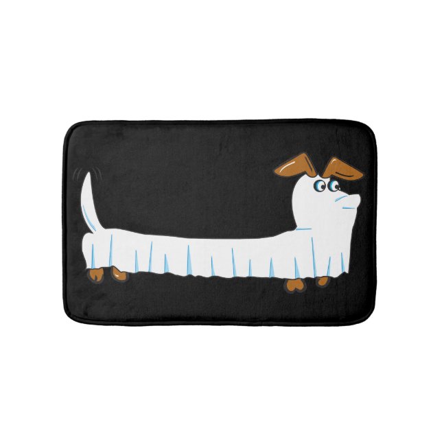 Tapis De Bain Halloween Dachshund Ghost (Devant)