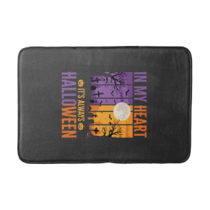 Tapis De Bain Halloween Dans Mon Cœur Cimetière Effrayant