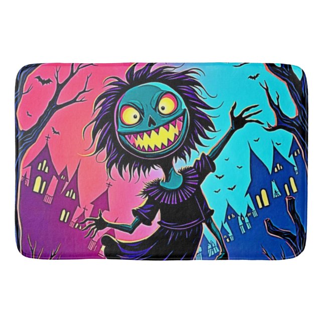 Tapis De Bain Halloween de nuit éffrayante conception créatrice (Devant)