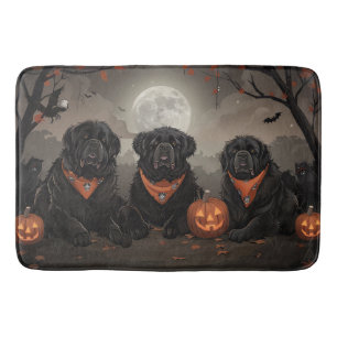 Tapis De Bain Halloween de Terre-Neuve Éffrayant