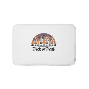 Tapis De Bain Halloween des friandises ou des sorts