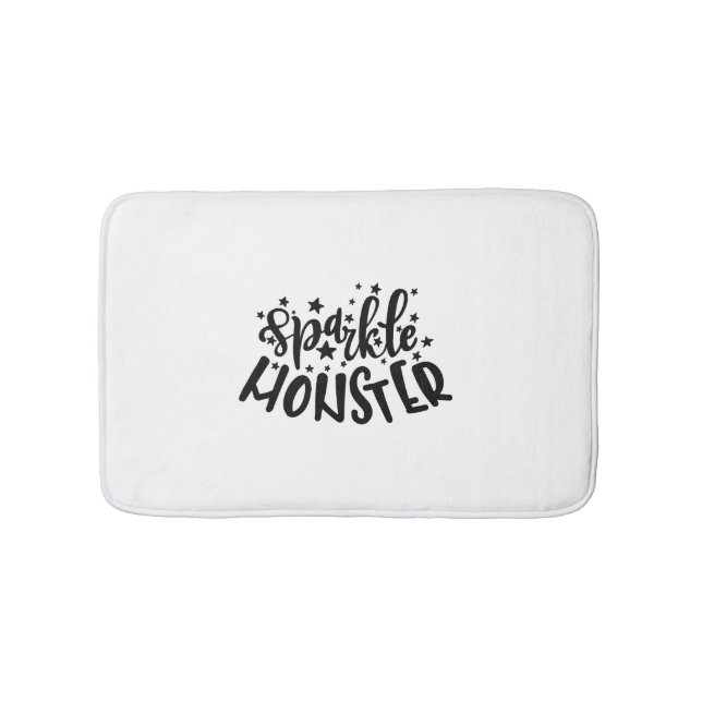 Tapis De Bain Halloween du monstre d'étincelles (Devant)