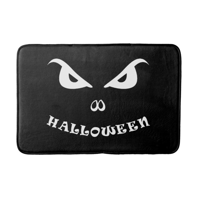 Tapis De Bain Halloween éffrayant effrayant visage (Devant)