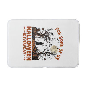 Tapis De Bain Halloween est tous les jours Sorcière Silhouette P