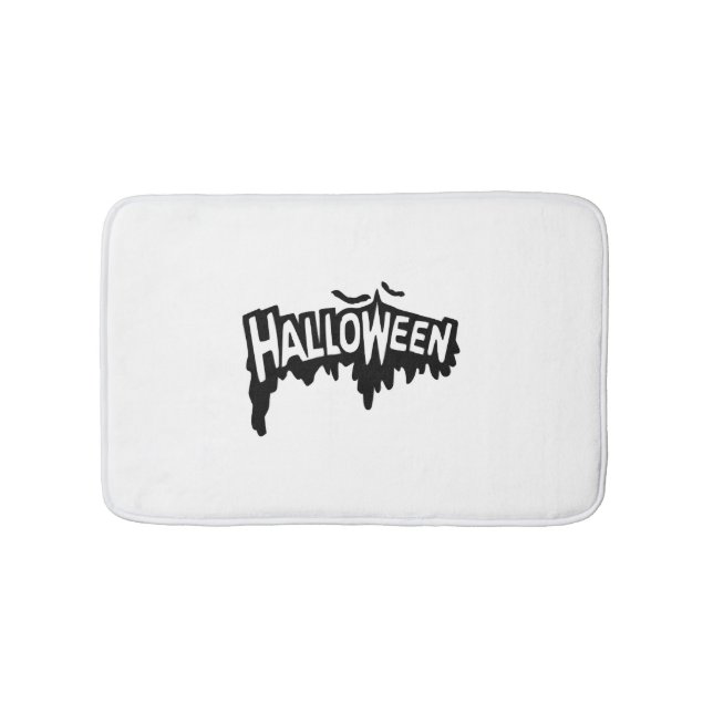 Tapis De Bain Halloween noir (Devant)