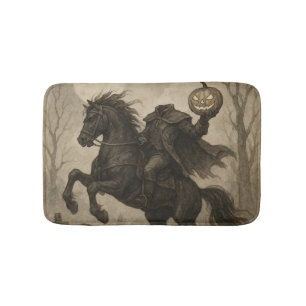 Tapis De Bain Halloween vintage/gothique sans tête/automne
