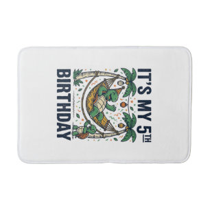 Tapis De Bain Hamac Tortue 5ème Anniversaire Gravure Vintage Des