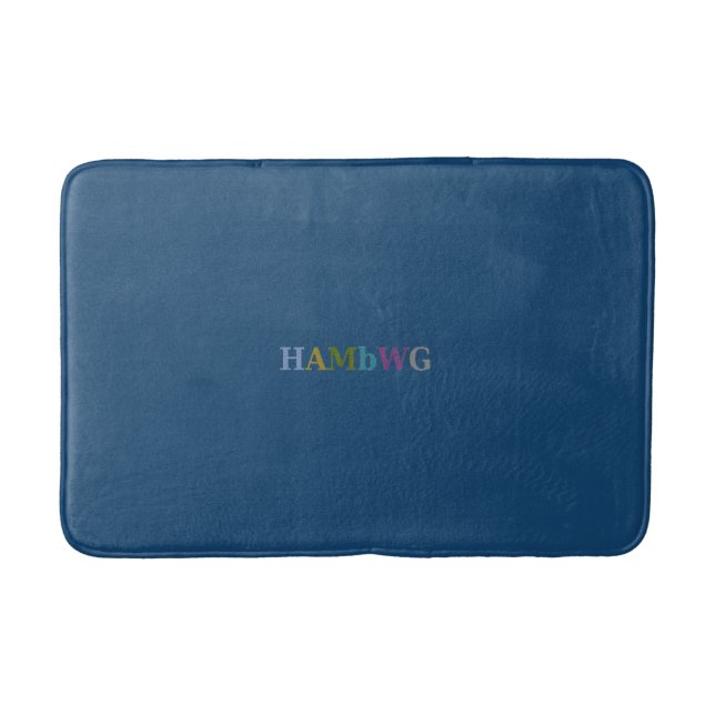 Tapis De Bain HAMbyWG - 3 tailles Mat de bain - Bleu primaire (Devant)