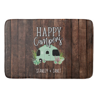 Tapis De Bain Happy Campers, Camping, RV, Motorhome, Trailer