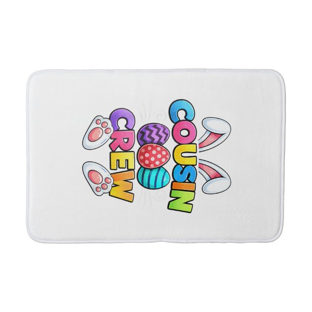 Tapis De Bain Happy Easter Cousin Crew Bunny Family Matching Eas (Devant)