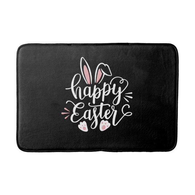 Tapis De Bain Happy Easter Cute Bunny Rabbit Easter Day (Devant)
