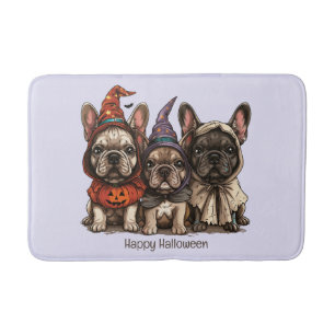 Tapis De Bain Happy Halloween Bulldogs français