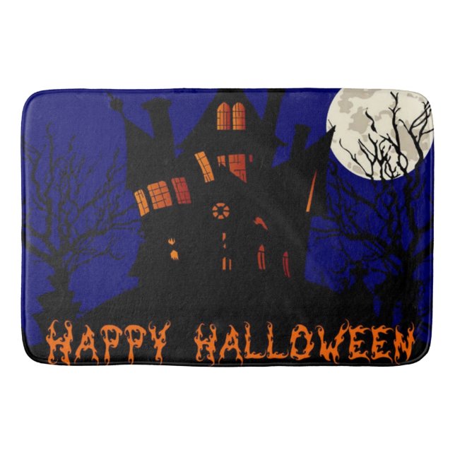 Tapis De Bain Happy Halloween Haunted House (Devant)