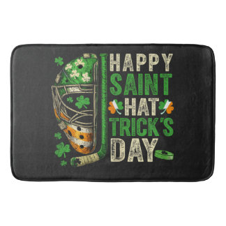 Tapis De Bain Happy Saint Hat Trick Ice Hockey Player